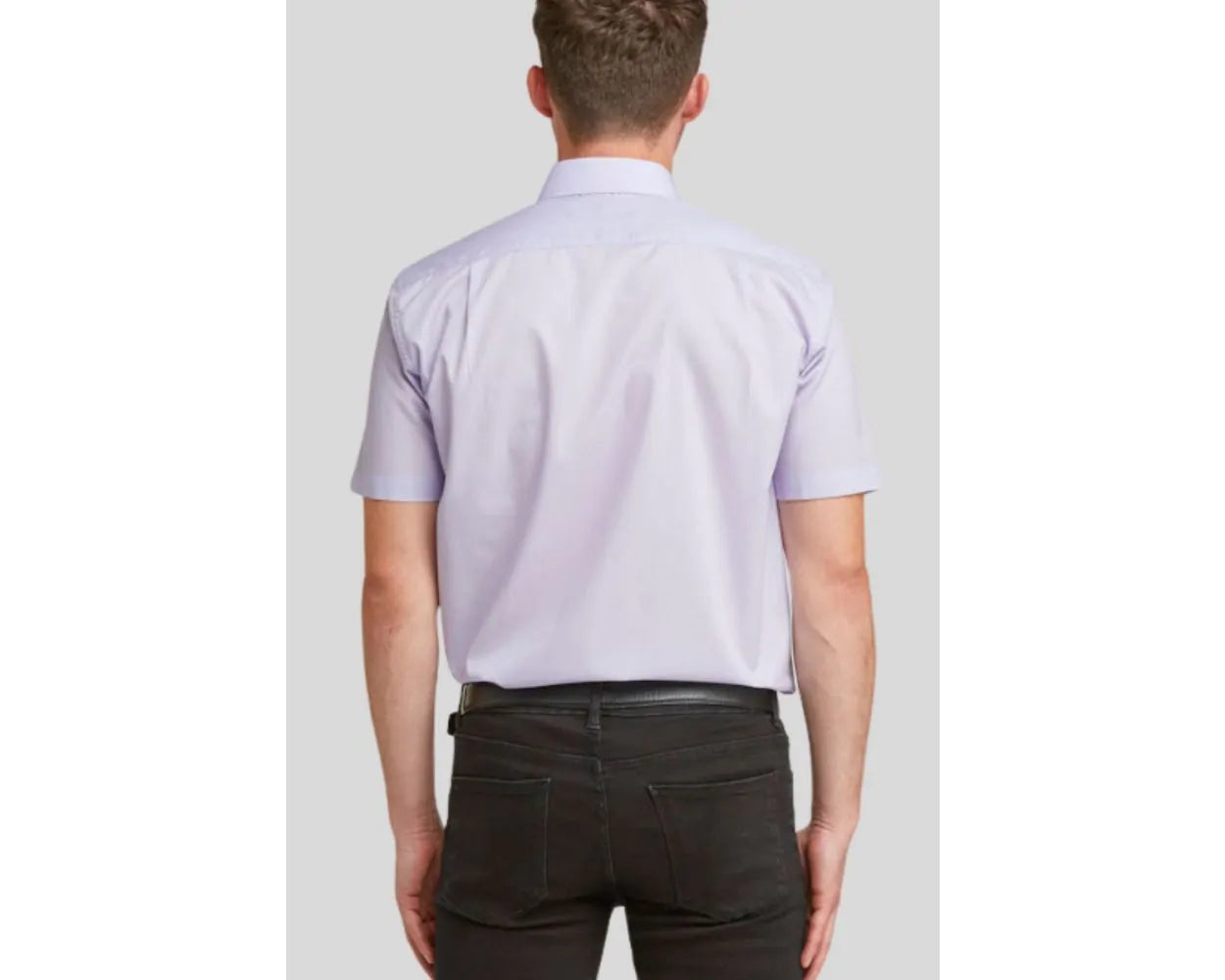 King Size Classic Easy Care Short Sleeve Shirt - Lilac