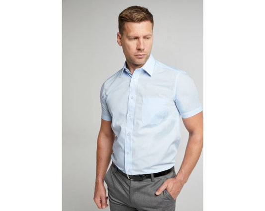 King Size Classic Easy Care Short Sleeve Shirt - Glacier
