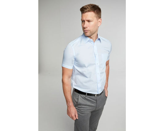 Classic Easy Care Short Sleeve Shirt - Glacier