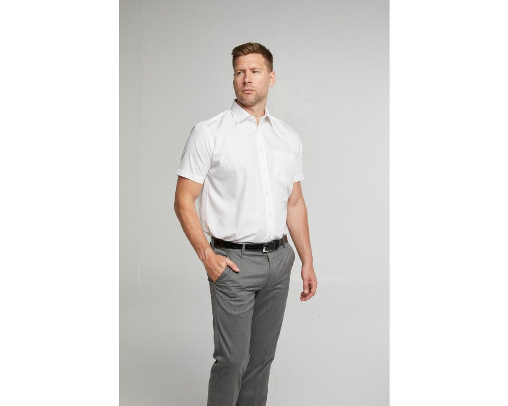 Classic Easy Care Short Sleeve Shirt - White