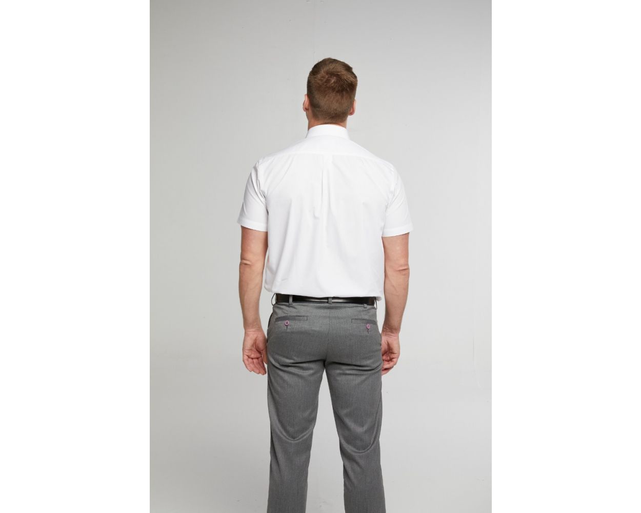 Classic Easy Care Short Sleeve Shirt - White