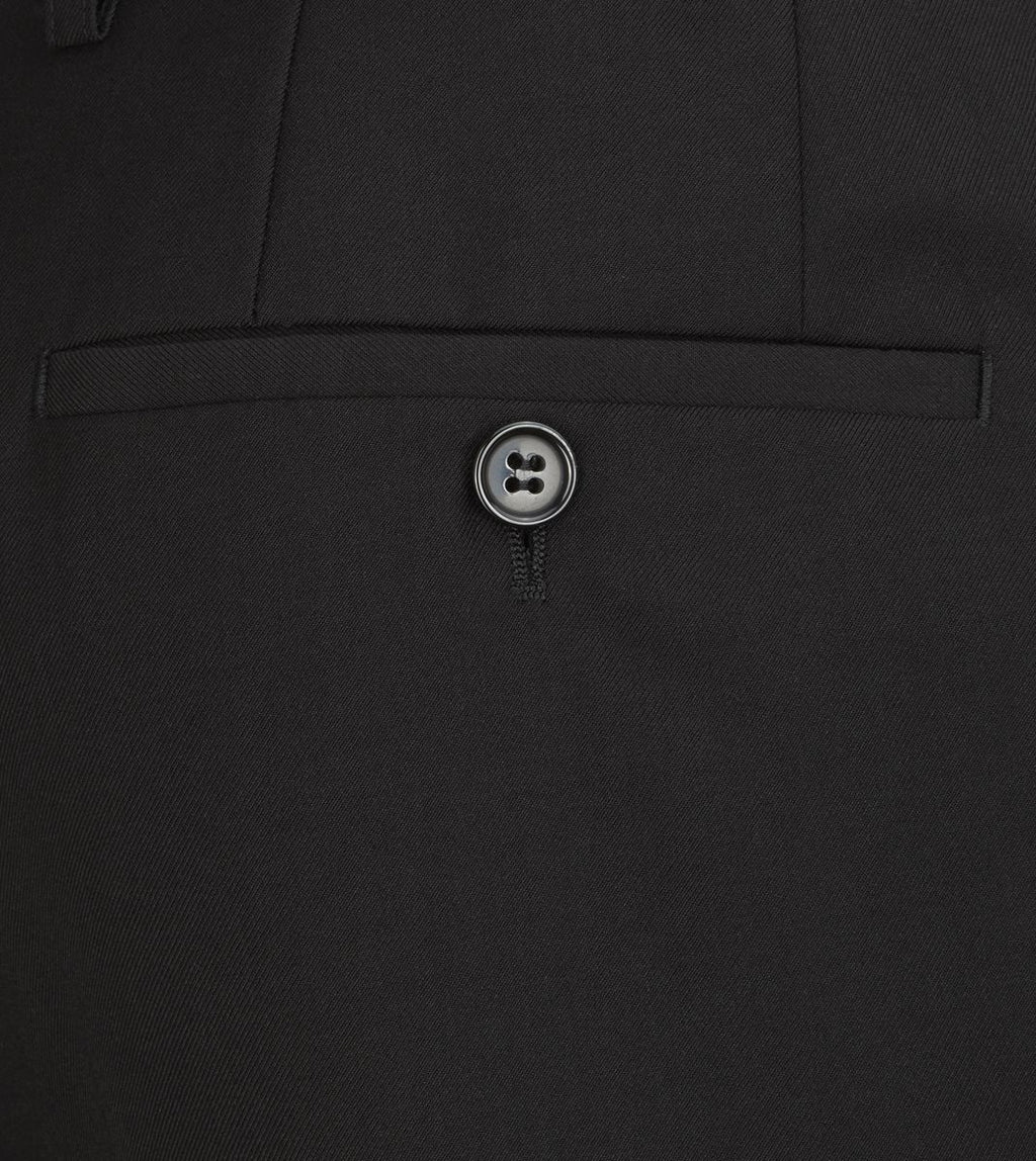 Sinatra Tailored Black Dinner Trousers with Satin Stripe