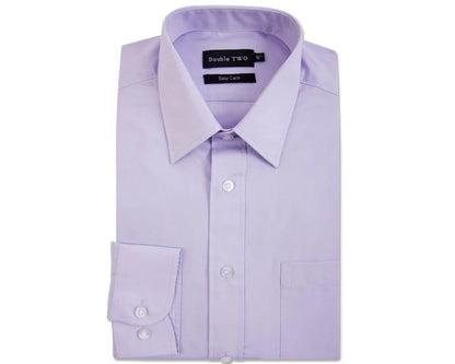 King Sze Classic Easy Care Long Sleeve Shirt - Lilac