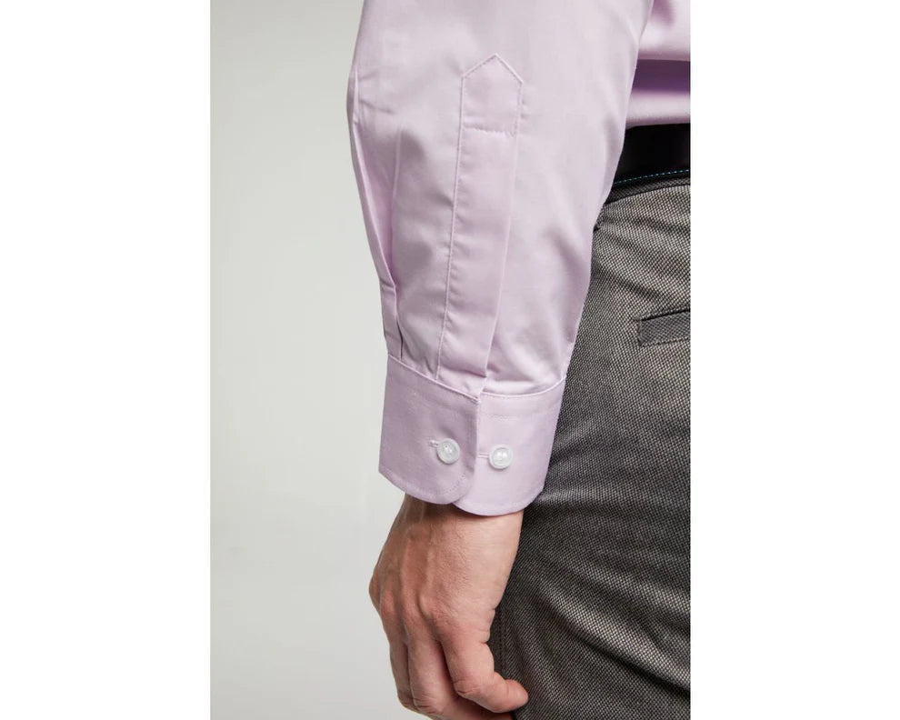 King Sze Classic Easy Care Long Sleeve Shirt - Lilac