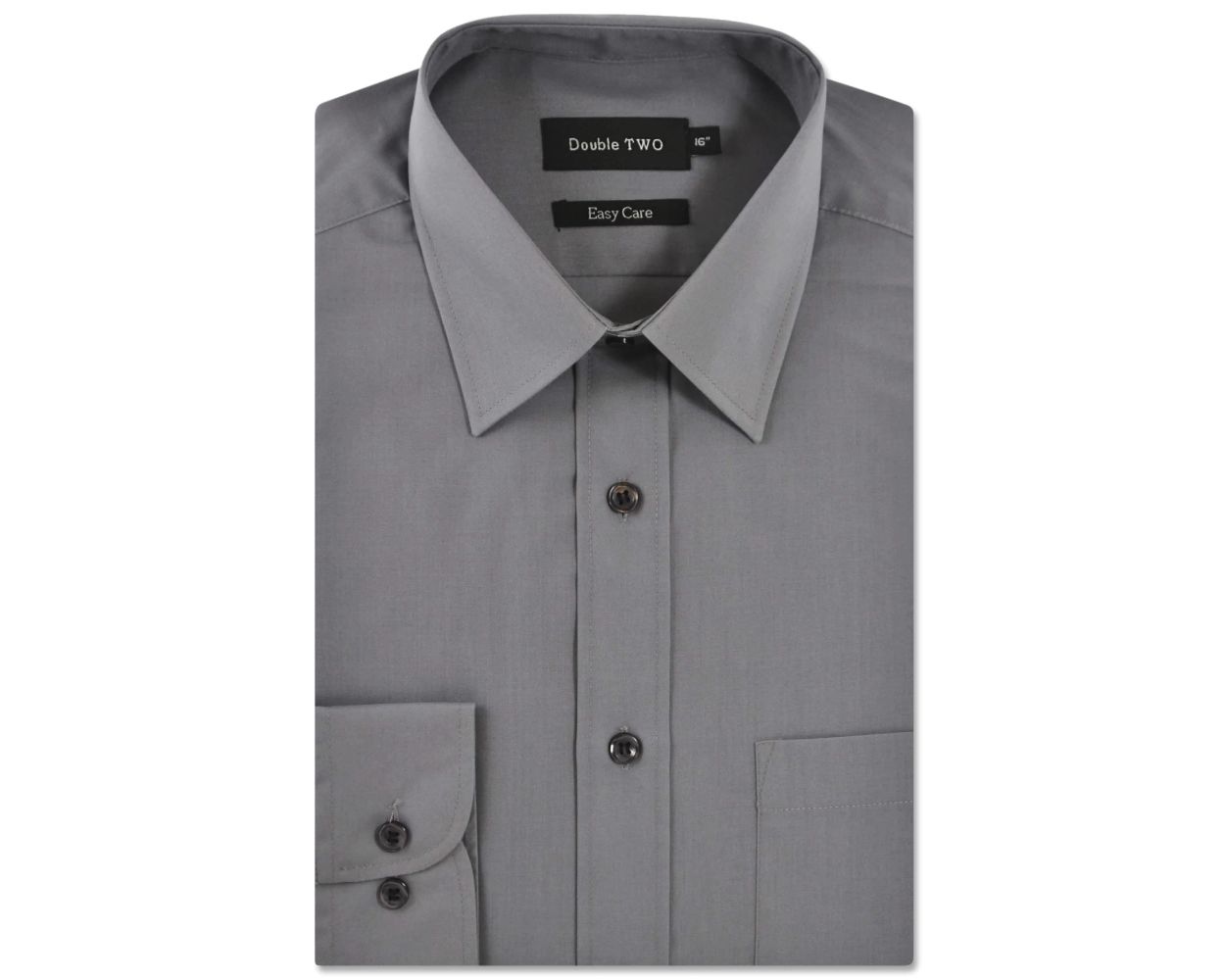 King Sze Classic Easy Care Long Sleeve Shirt - Silver