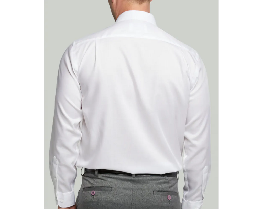 King Size Cotton-Rich Non Iron Long Sleeve Shirt - White