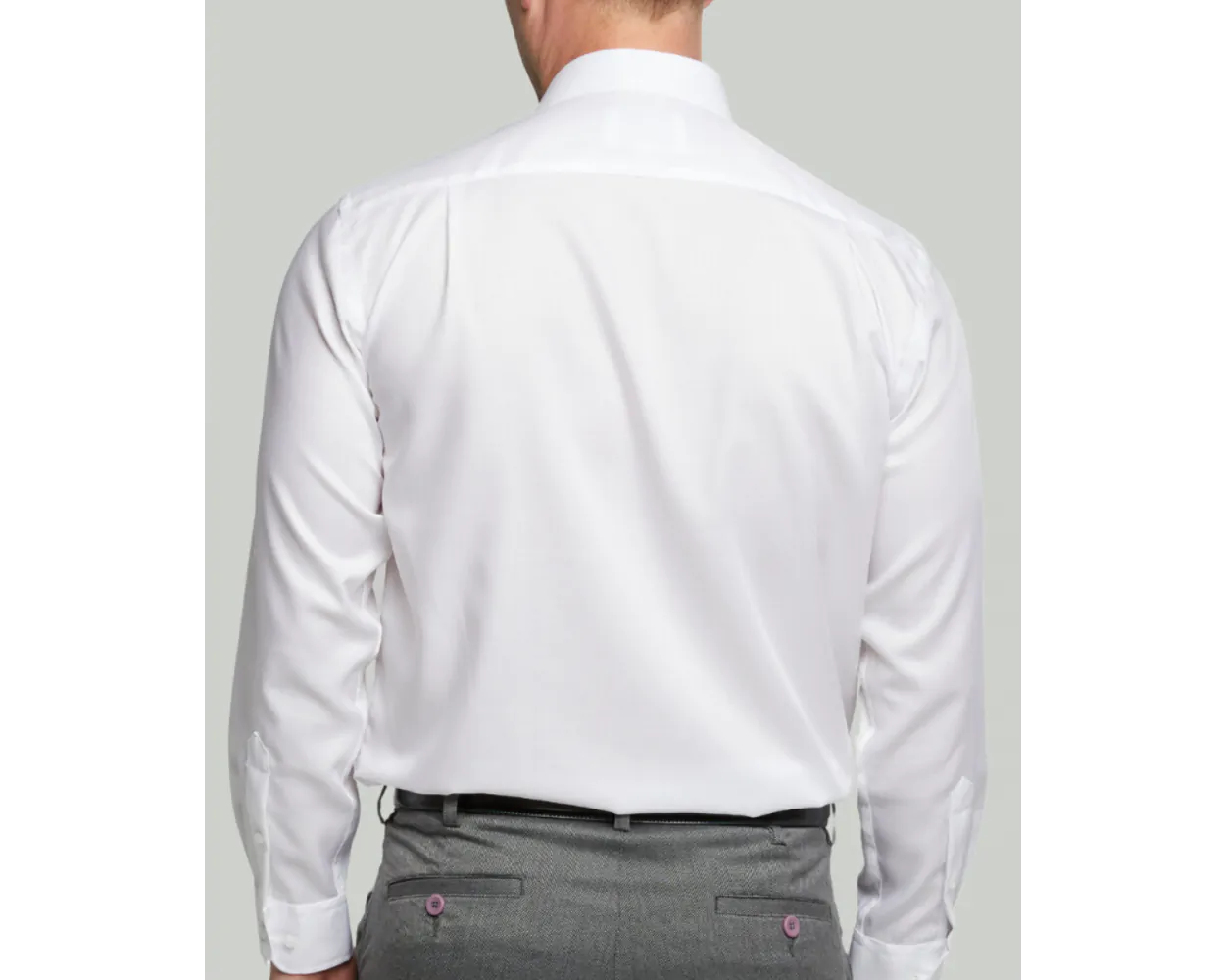 King Size Cotton-Rich Non Iron Long Sleeve Shirt - White