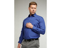 King Size Cotton-Rich Non Iron Long Sleeve Shirt - Royal Blue