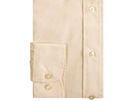 King Sze Classic Easy Care Long Sleeve Shirt - Cream