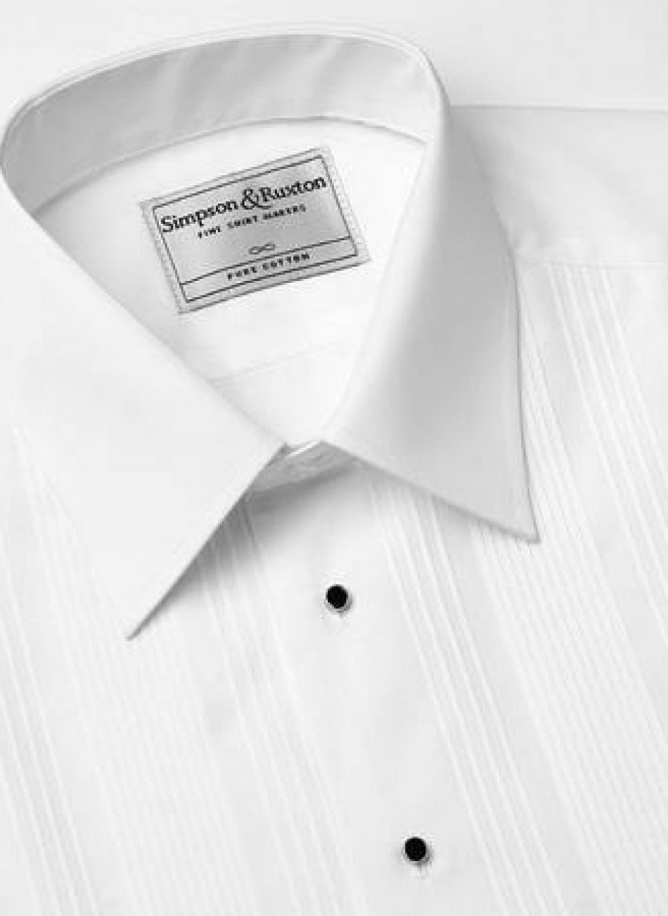 Pleated Dress Shirt - Standard Collar