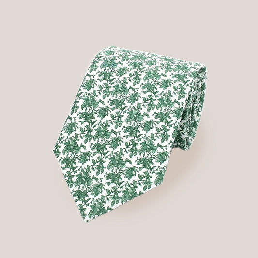Delicate Floral Tie - Green 4036/3