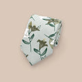 Lillies Tie - Green on Sage 4044/1