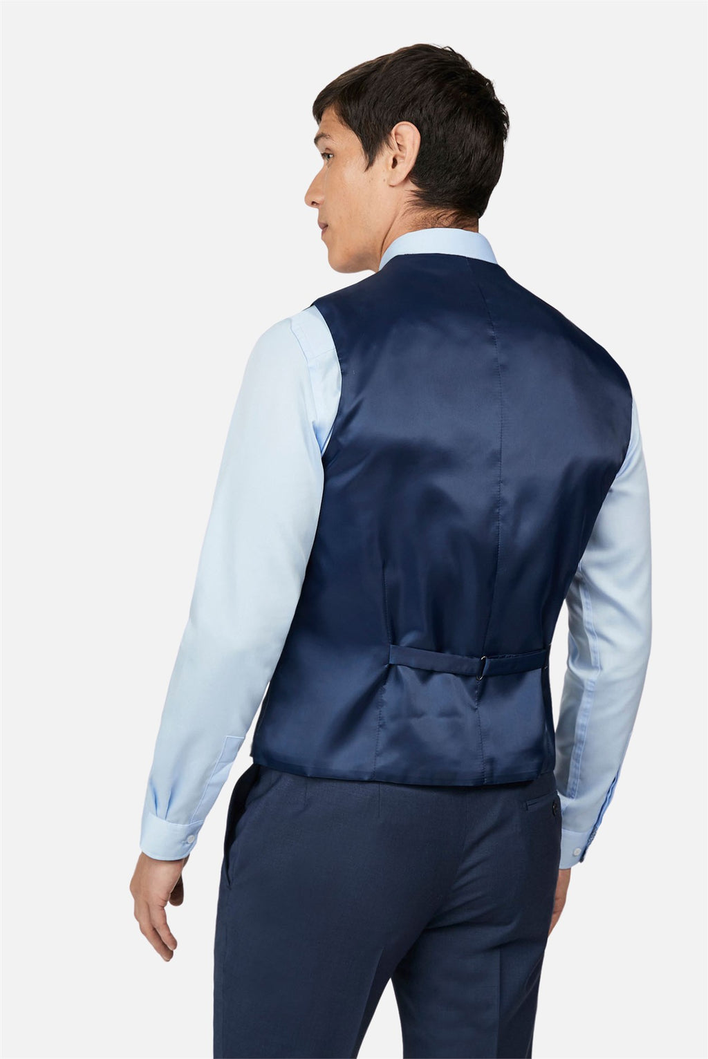 Ted Baker Slim Fit Panama Blue Suit Waistcoat
