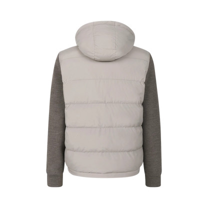 Bugatti Quilted & Knit Hybrid Jacket - Beige