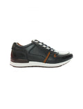Tiago Leather Sneaker - Navy
