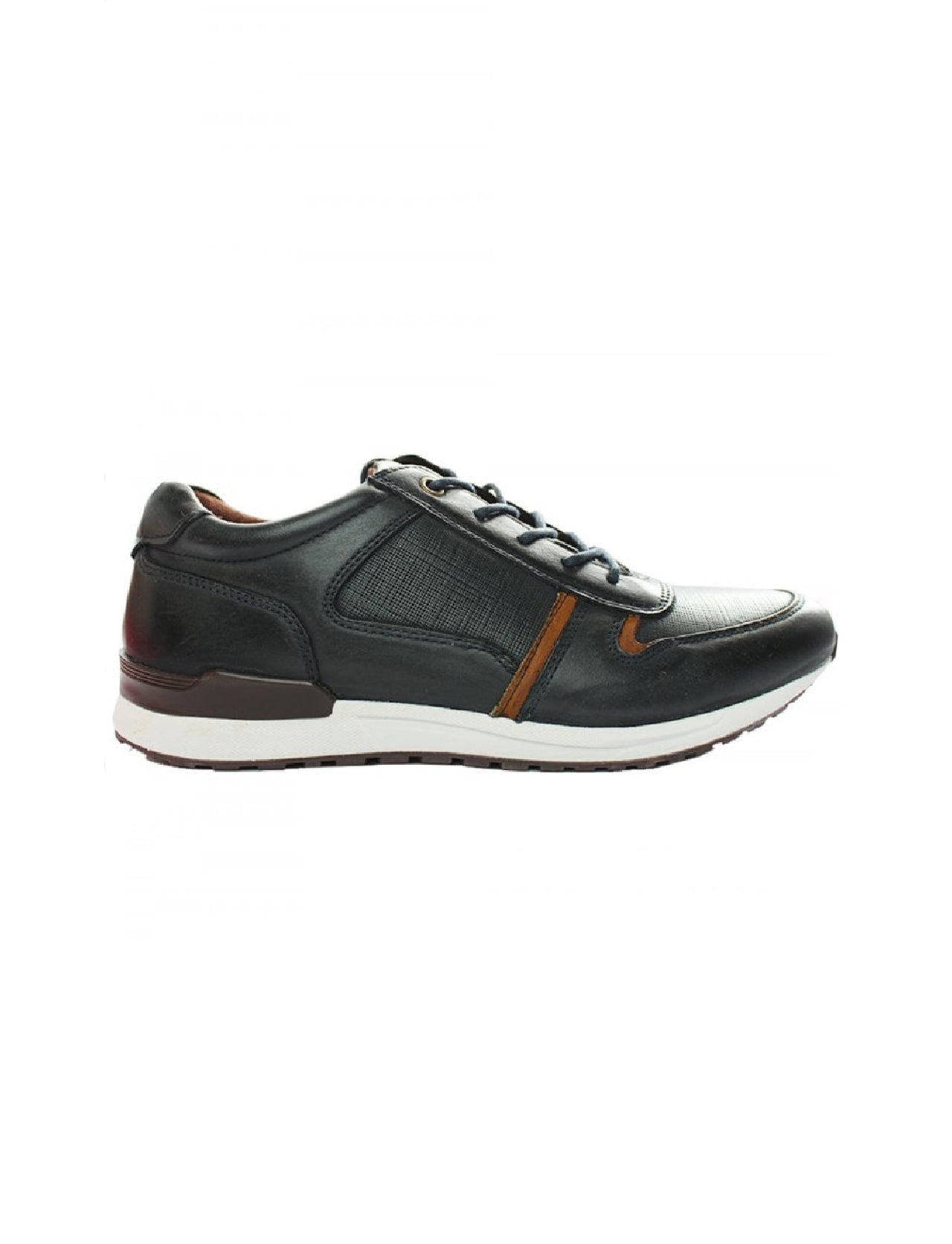Tiago Leather Sneaker - Navy