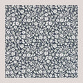 Micro Floral Hankie - Silver On Sage 1917/1