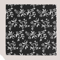 Classic Floral Silk Hankie - Black 7101/1