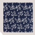 Classic Floral Silk Hankie - Navy 7101/3