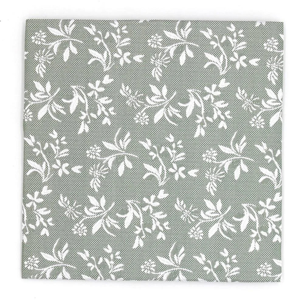 Classic Floral Silk Hankie - Sage 7101/6