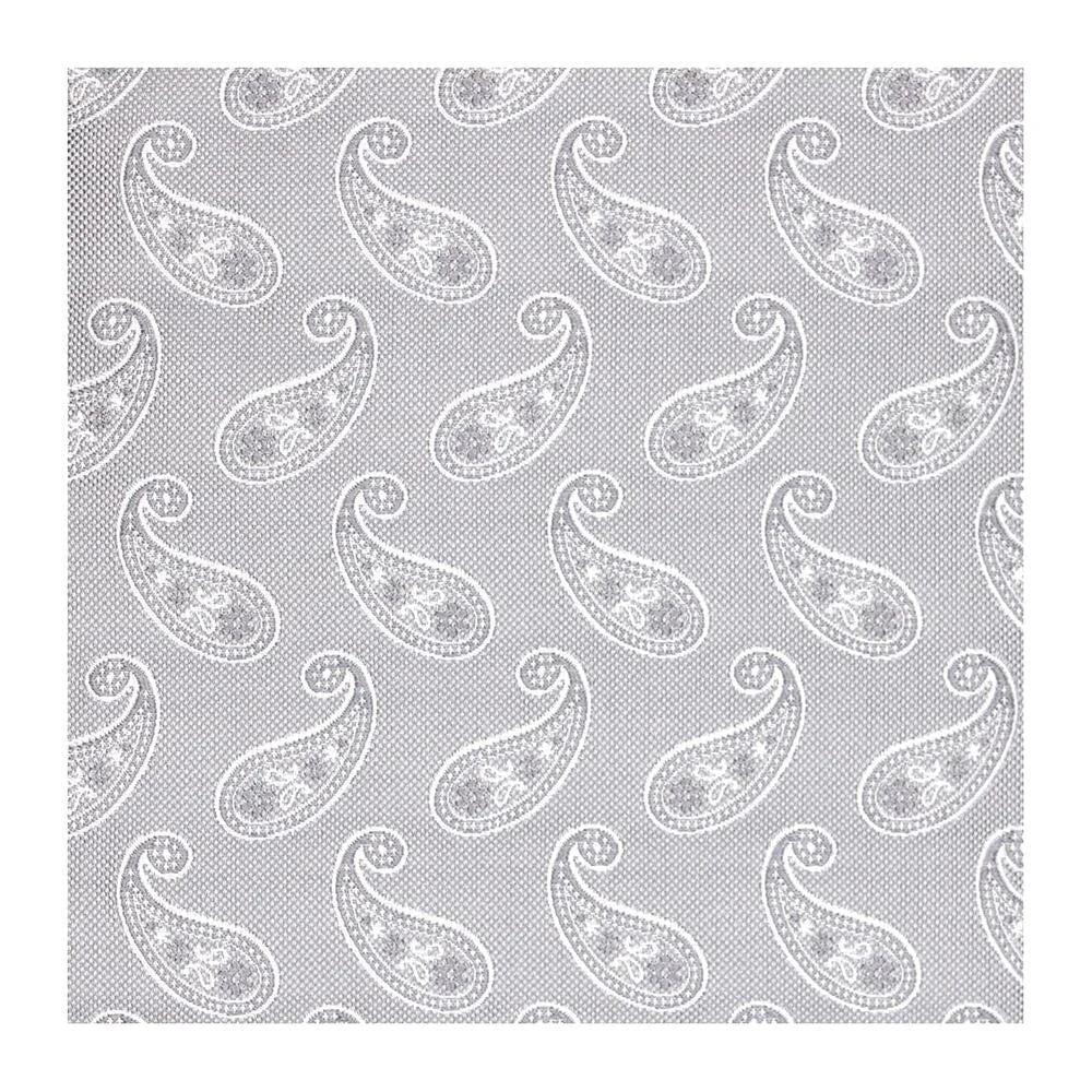 Classic Paisley Silk Hankie - Silver 7102/2