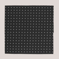 Pure Silk Polka-Dot Hankie - Black 7103/1