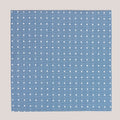 Pure Silk Polka-Dot Hankie - Sky 7103/4