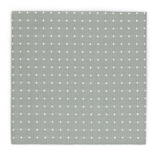 Pure Silk Polka-Dot Hankie - Sage 7103/6