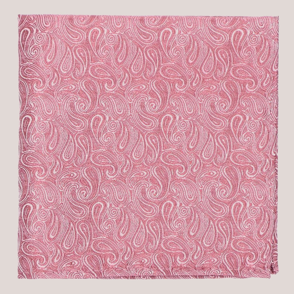 Wedding Paisley Hankie - Dusky Rose 8008/10