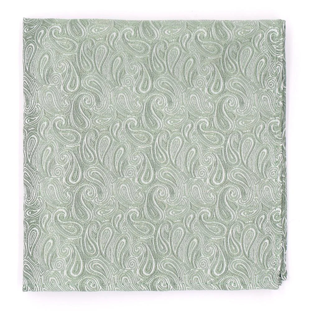 Wedding Paisley Hankie - Sage 8008/5