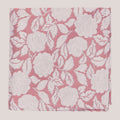 Wedding Rose Hankie - Silver on Dusky Rose 8010/10