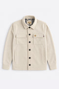 Gabbici Vintage Textured Stretch Overshirt – Cement