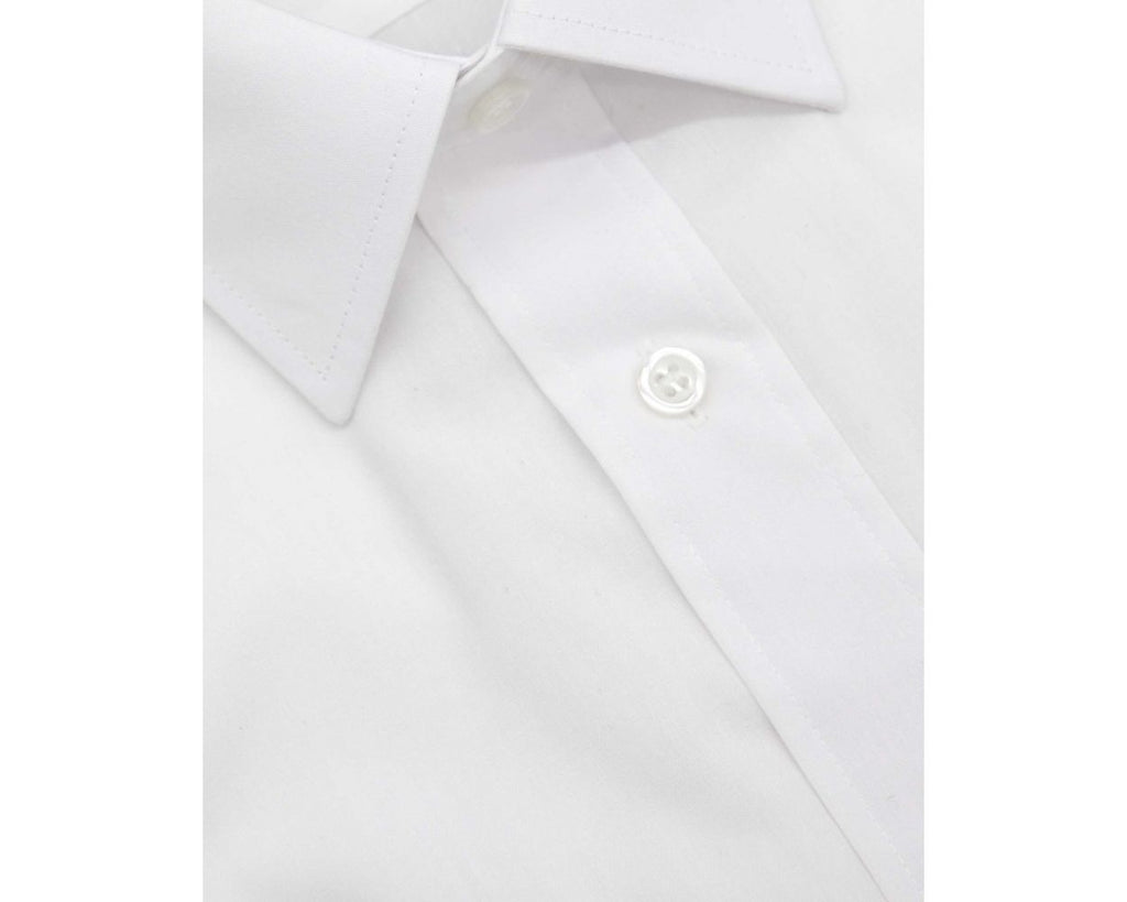 King Sze Classic Easy Care Long Sleeve Shirt - White