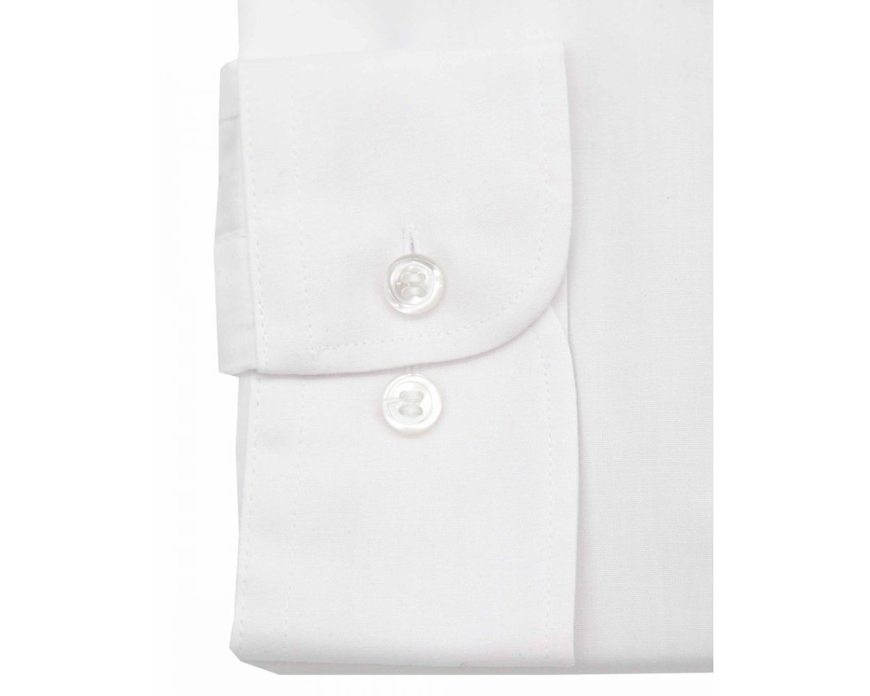 King Sze Classic Easy Care Long Sleeve Shirt - White