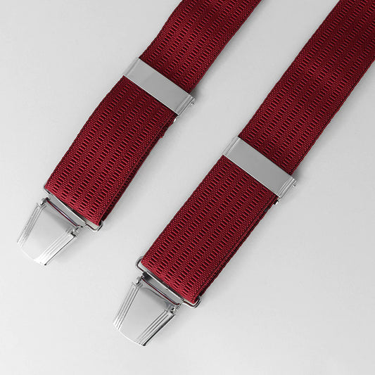 One Size Adjustable Ribbed Bracers - Wine