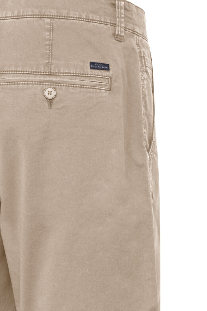 Cotton-Rich Tailored Shorts - Beige