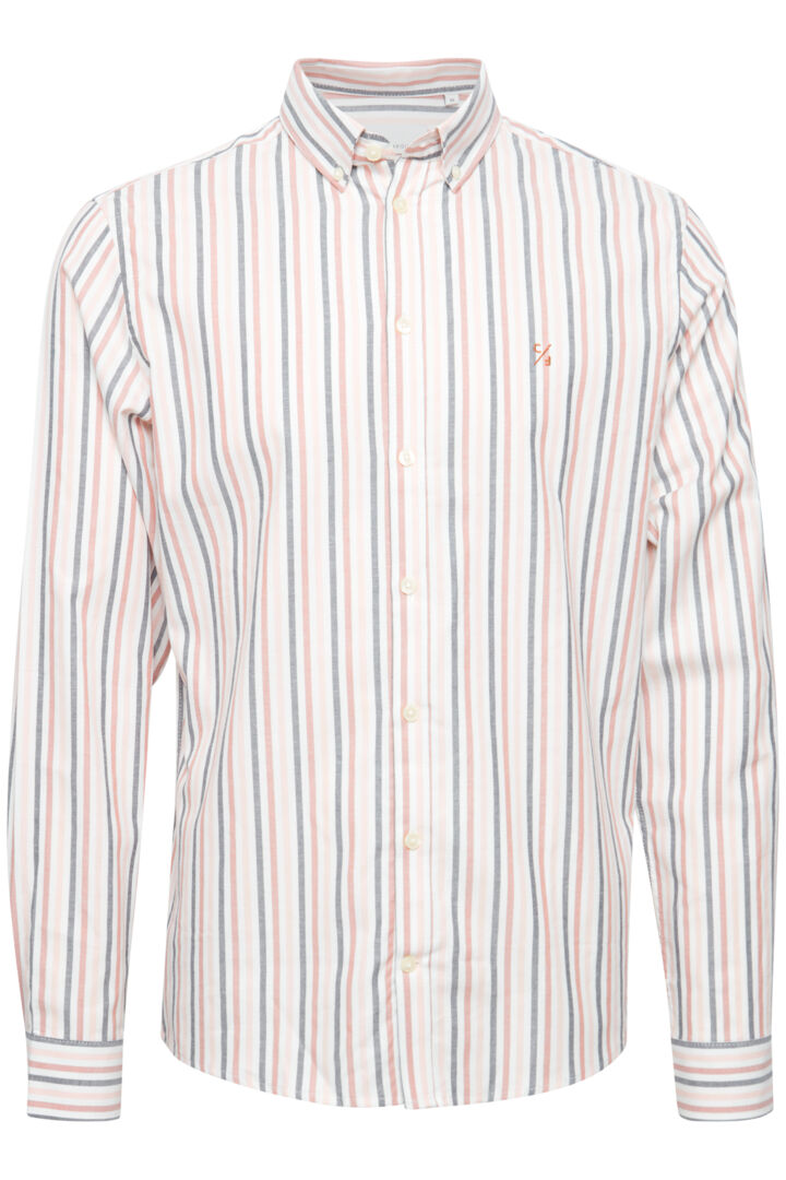 Pure-Cotton Long Sleeve Shirt - Striped