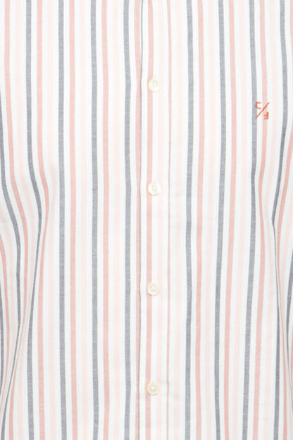 Pure-Cotton Long Sleeve Shirt - Striped