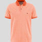 Sustainable-Cotton Two-Tone Polo - Tangerine