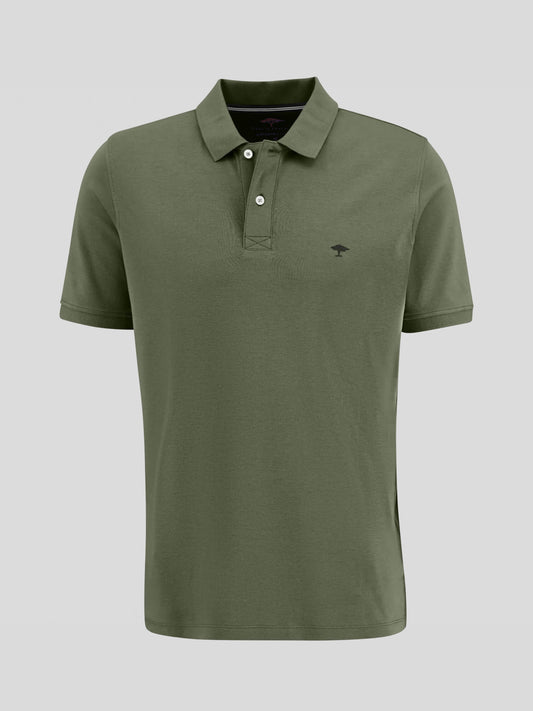 Sustainable-Cotton Soft Interlock Jersey Polo - Olive