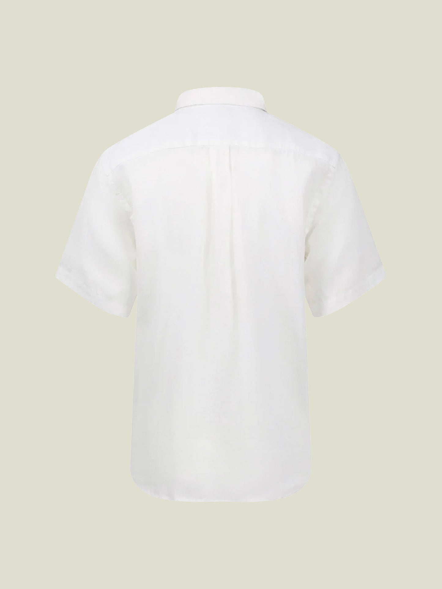 SHORT-SLEEVED SHIRT MADE FROM PREMIUM LINEN - White