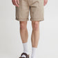 Cotton-Rich Tailored Shorts - Beige