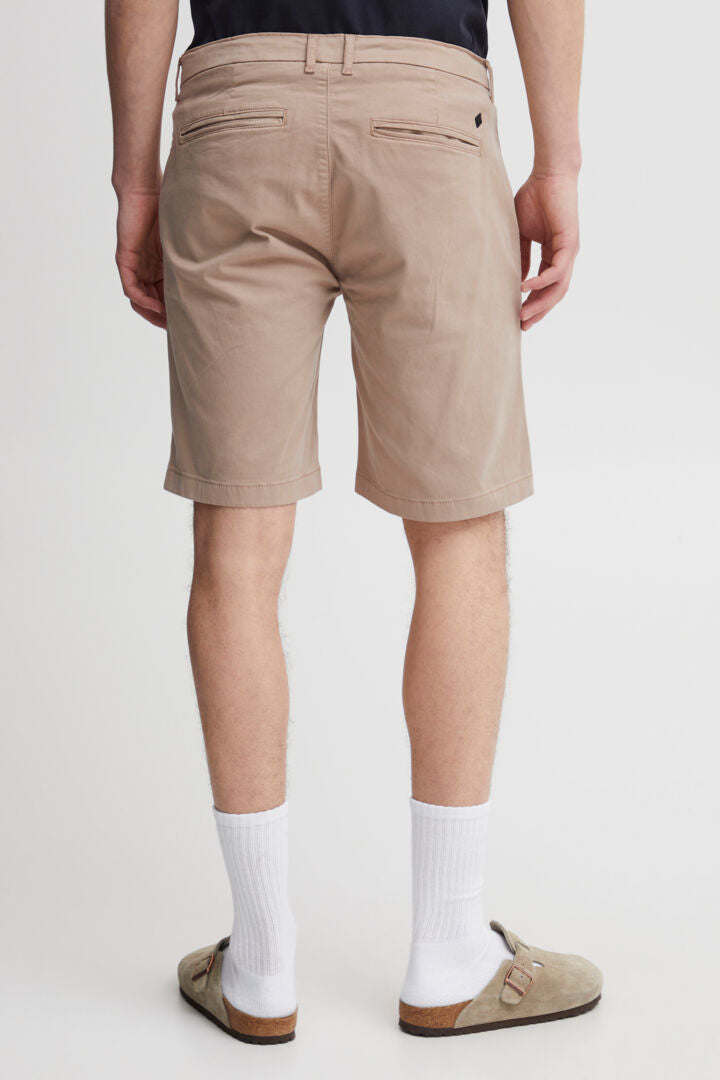 Cotton-Rich Tailored Shorts - Stone