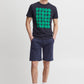 Cotton-Rich Tailored Shorts - Navy II