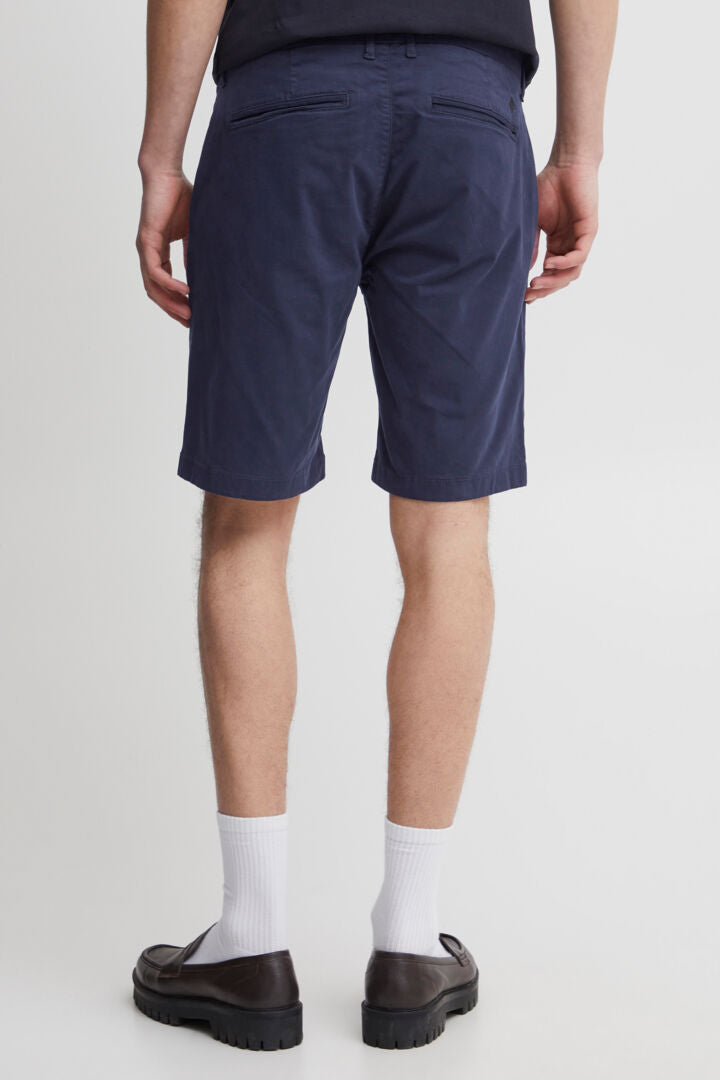 Cotton-Rich Tailored Shorts - Navy II