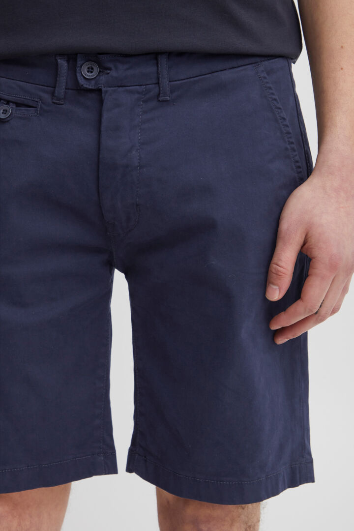 Cotton-Rich Tailored Shorts - Navy II