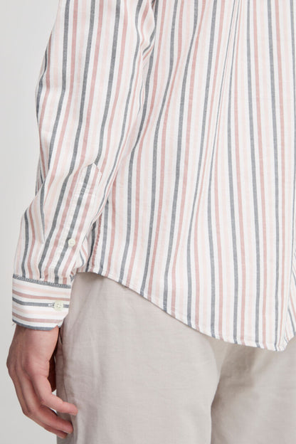 Pure-Cotton Long Sleeve Shirt - Striped