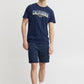 Cotton-Rich Tailored Shorts - Navy