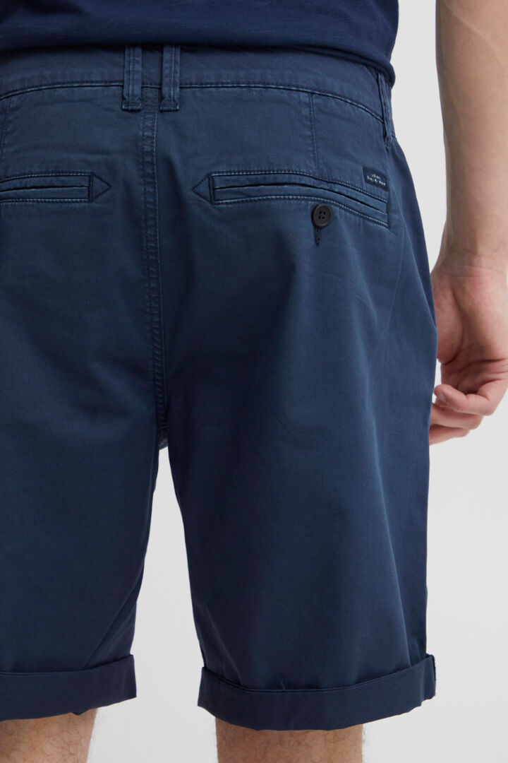 Cotton-Rich Tailored Shorts - Navy