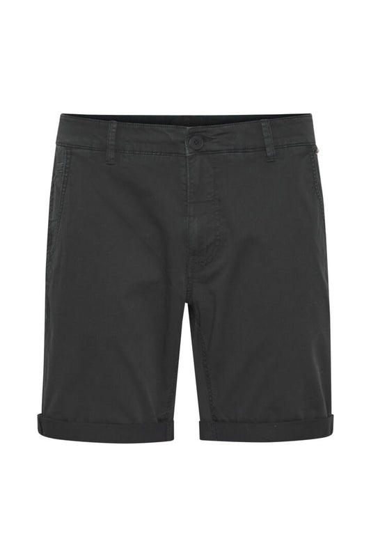 Cotton-Rich Tailored Shorts - Black